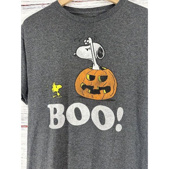 Halloween Peanuts Charlie Brown Snoopy Boo  Woodstock Pumpkin T-Shirt Medium - Picture 3 of 10